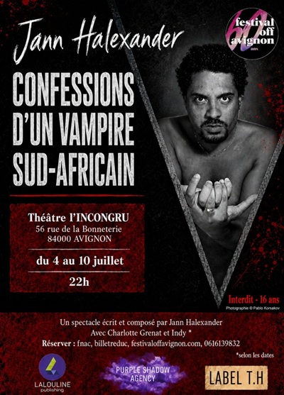 'Confessions d'un Vampire Sud-Africain' au Festival d'Avignon 2026